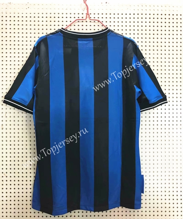Retro Version Inter Milan Home Blue&Black Thailand Soccer Jersey AAA-811