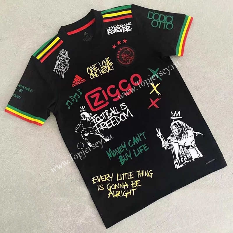 Special Version 2021-2022 Ajax Black Thailand Soccer Jersey AAA-803