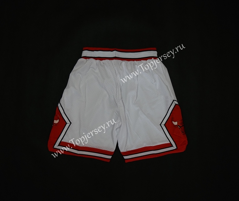 Chicago Bulls White NBA Shorts