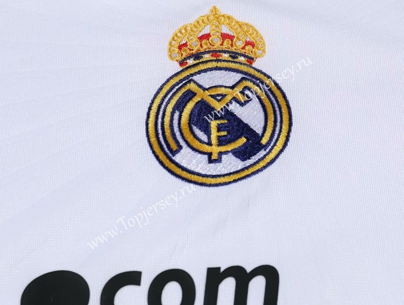 Retro Version 2010-2011 Real Madrid Home White LS Thailand Soccer Jersey AAA-SL