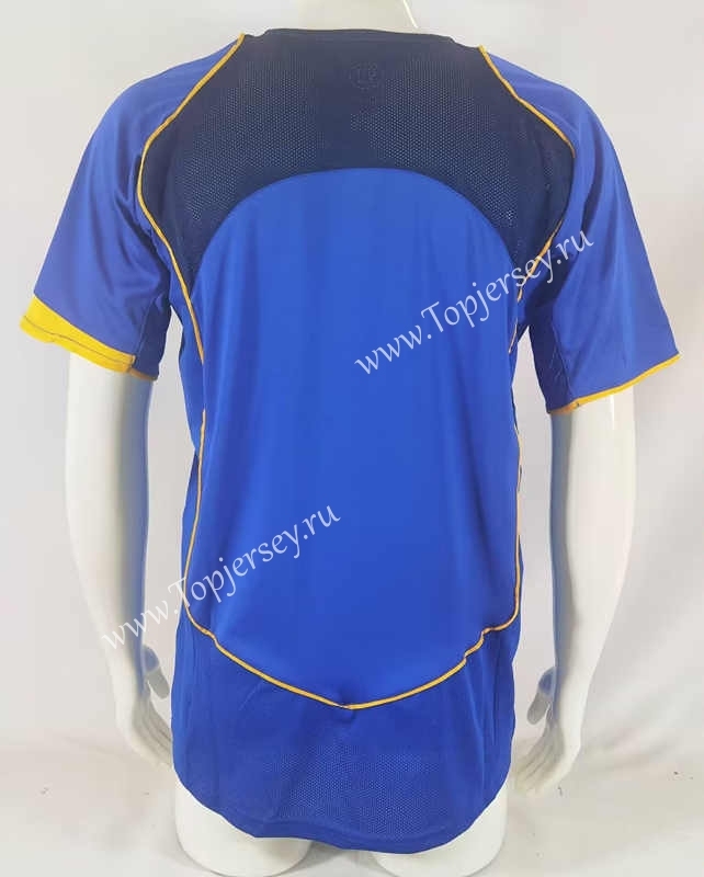 Retro Version 04-05 Juventus Away Blue Thailand Soccer Jersey AAA-503