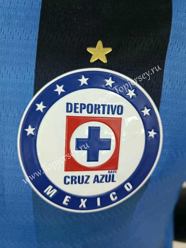 2021-2022 Cruz Azul Home Blue Thailand Soccer Jersey AAA-9171
