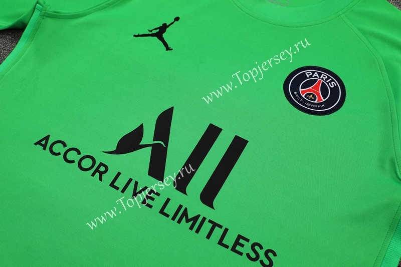 2021-2022 Paris SG Goalkeeper Green Thailand Soccer Jersey-418