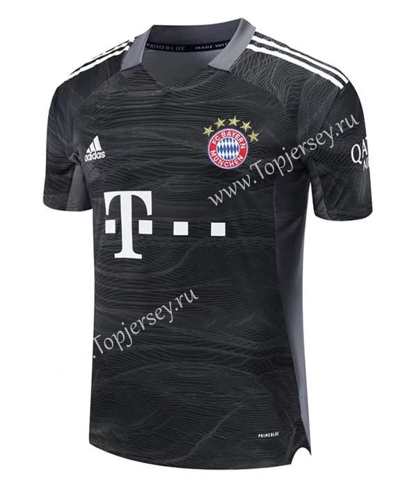 2021-2022 Bayern München Goalkeeper Black Thailand Soccer Jersey-418