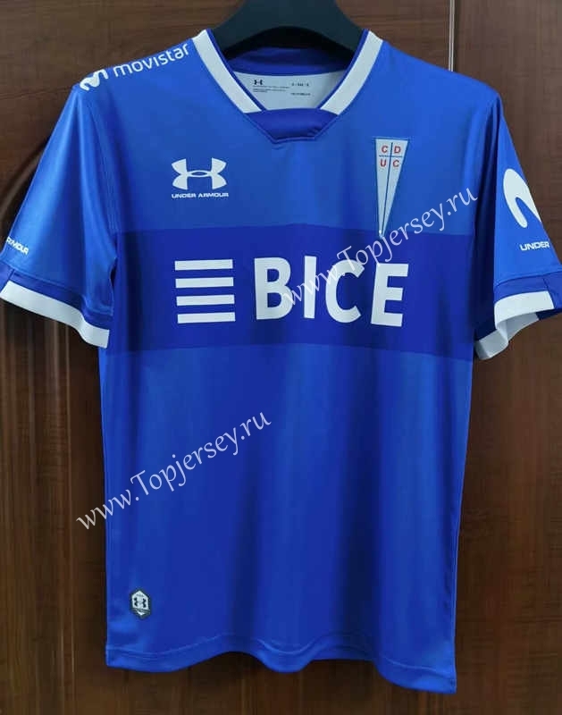 2021-2022 CD Universidad Católica Away Blue Thailand Soccer Jersey AAA-7T
