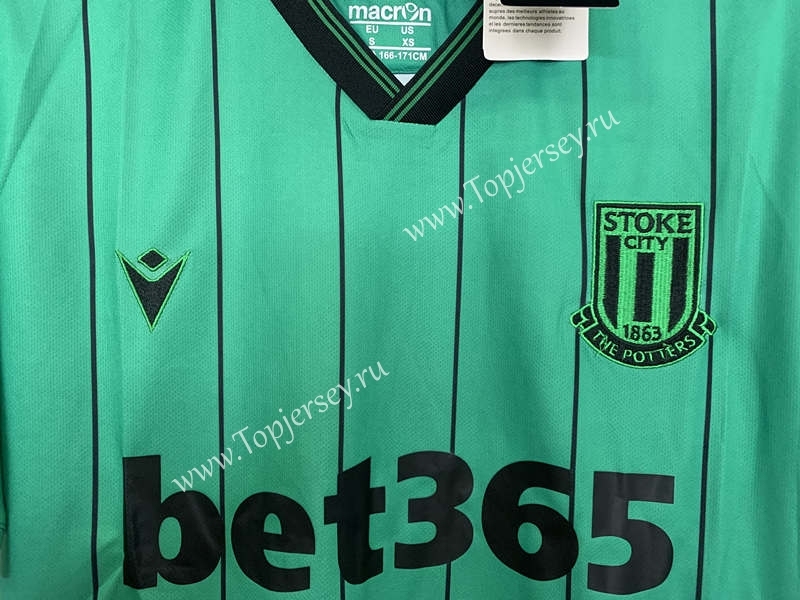 2021-2022 Stoke City Away Green Thailand Soccer Jersey AAA-XY