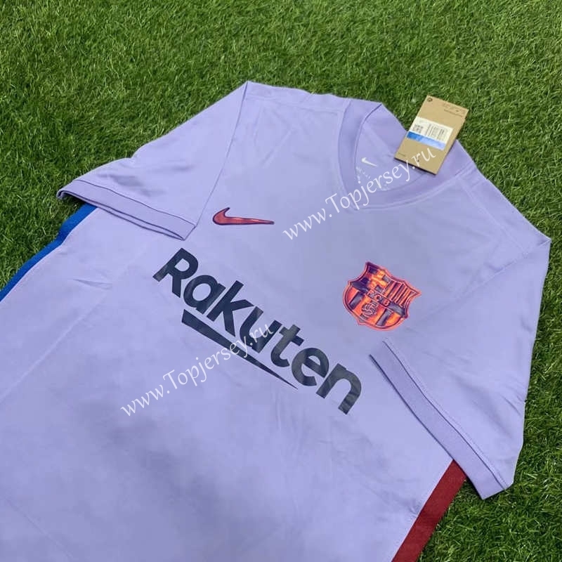 2021-2022 Barcelona Away Purple Thailand Soccer Jersey AAA-407