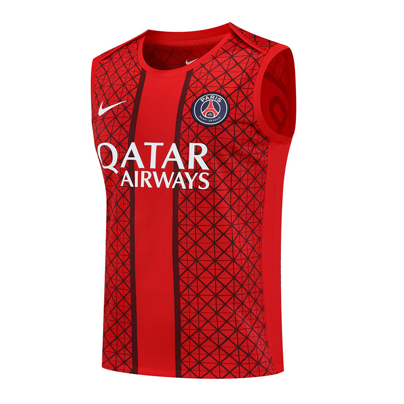 25-26 Paris SG Red Thailand Training Soccer Vest-418