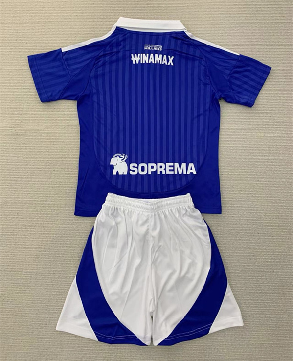 2024-2025 RC Strasbourg Home Blue Soccer Uniform-AY