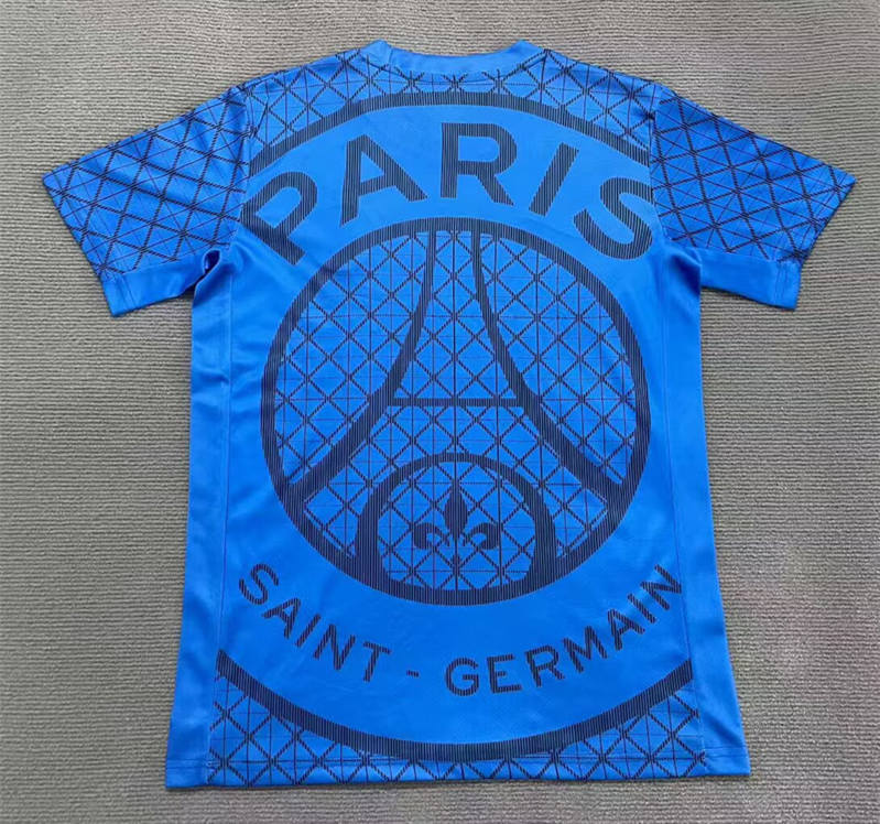 25-26 Paris SG Blue Thailand Training Soccer Jersey AAA-2353