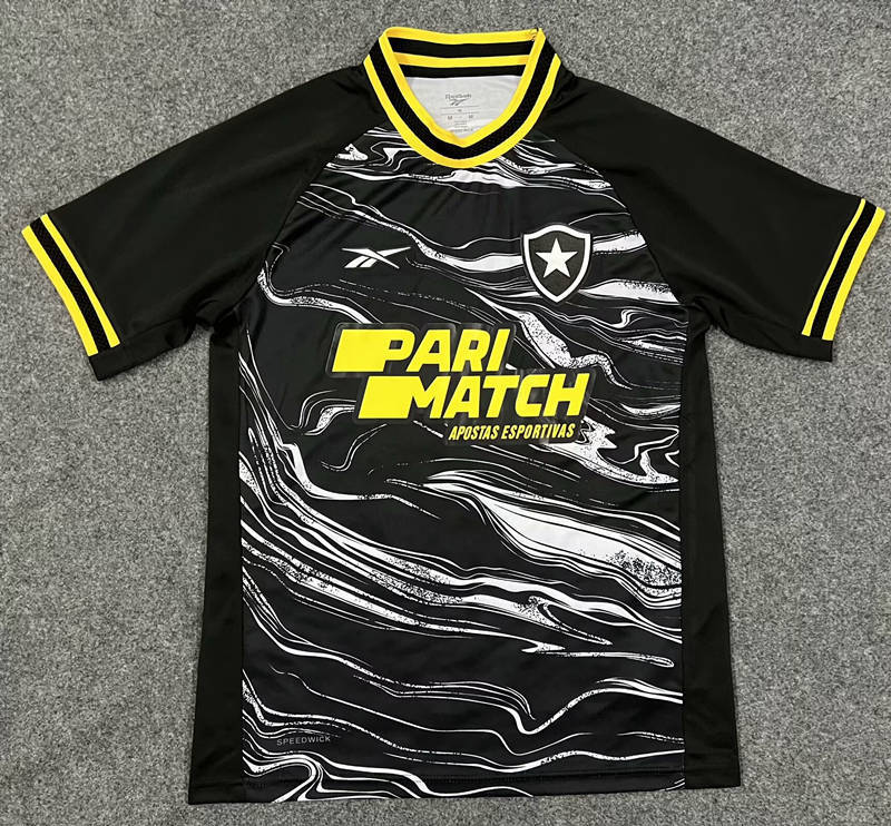 （S-4XL）2024-2025 Botafogo de FR 3rd Away Black Thailand Soccer Jersey AAA-GB