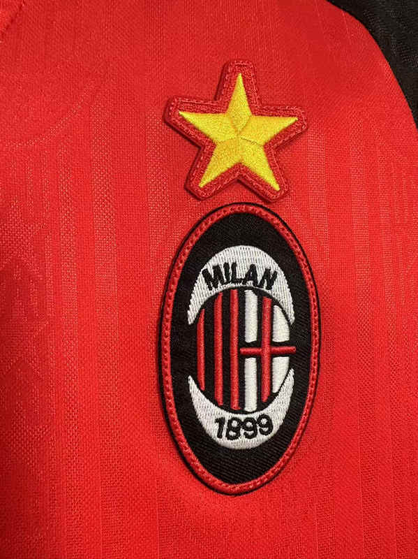 Retro Version 97-98 Special Edition AC Milan Red Thailand Soccer Jersey AAA-811