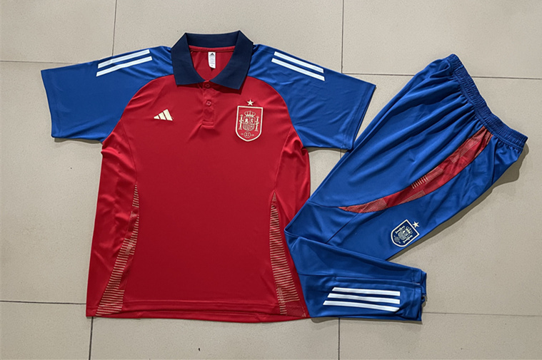 2024-2025 Spain Red Thailand Polo Uniform-815