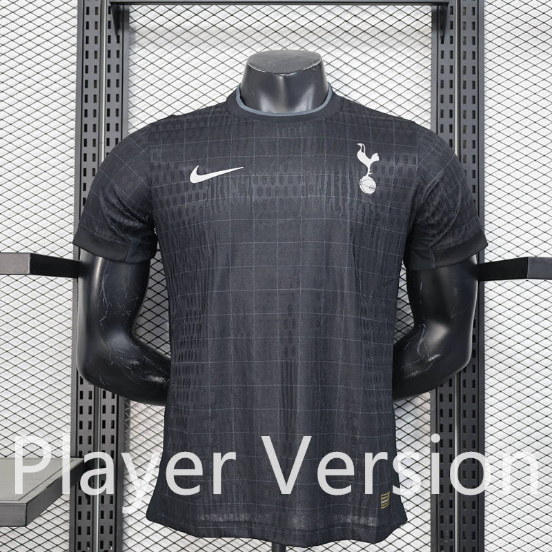 Player Version 2025-2026 Tottenham Hotspur Away Black Thailand Soccer Jersey AAA-888