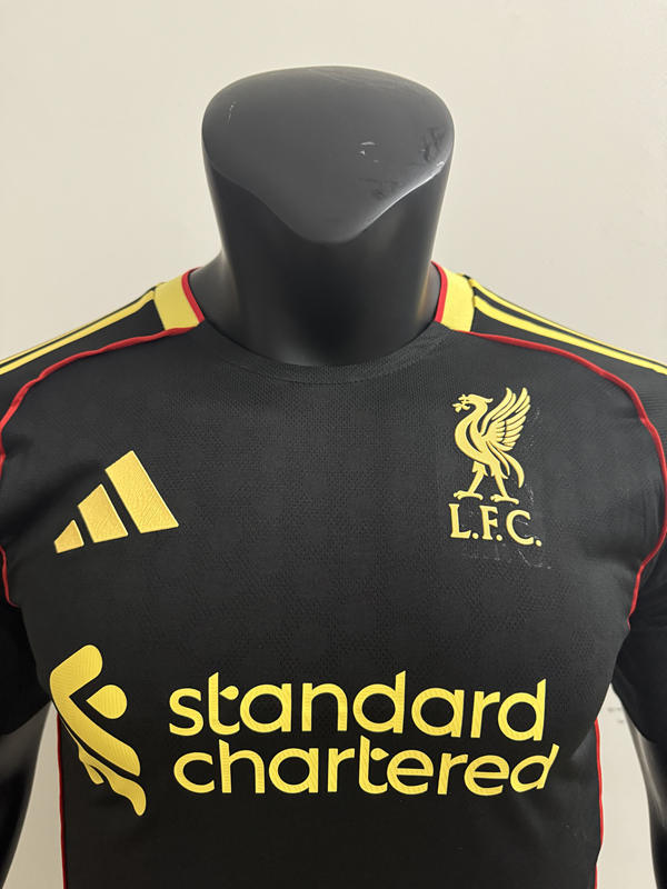 Player Version 2025-2026 Liverpool Black Thailand Training Soccer Jersey AAA-4506