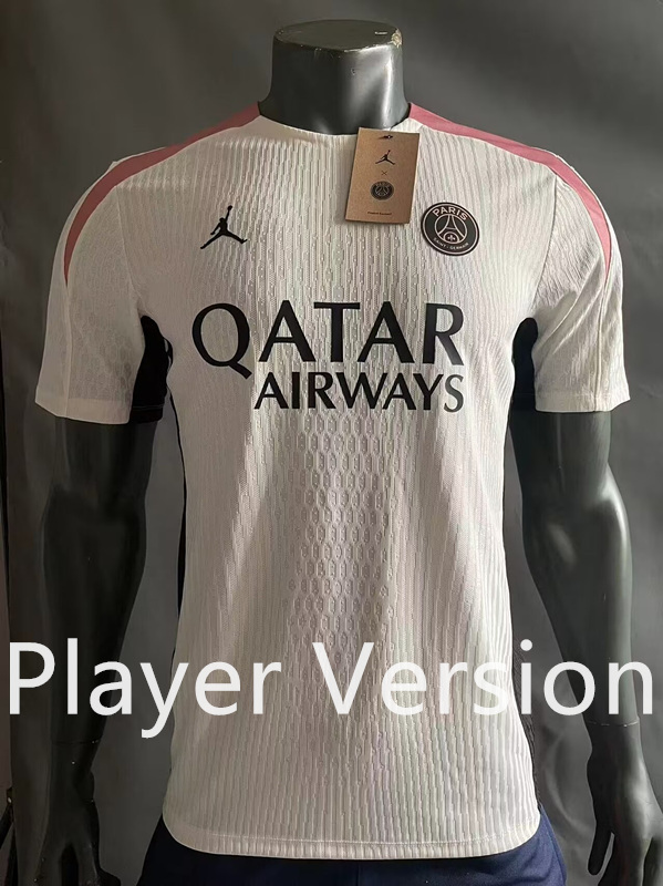 (S-3XL) Player Version 2024-2025 PSG Beige Thailand Training Soccer Jersey AAA-518