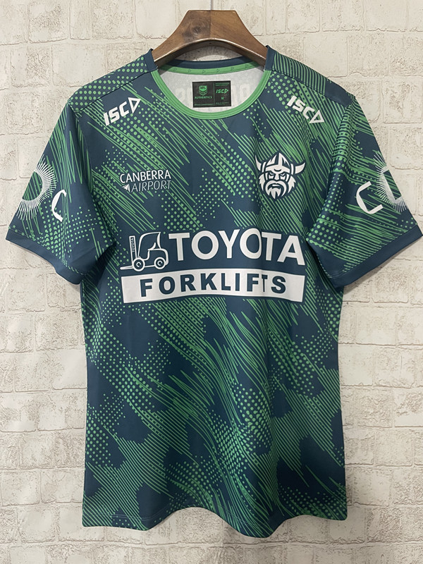 2025 Raiders Green Thailand Rugby Jersey