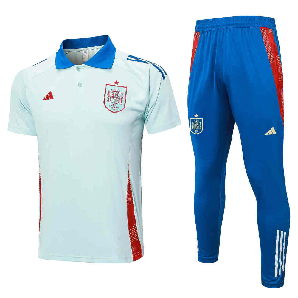 2024-2025 Spain Light Blue Thailand Polo Uniform-815
