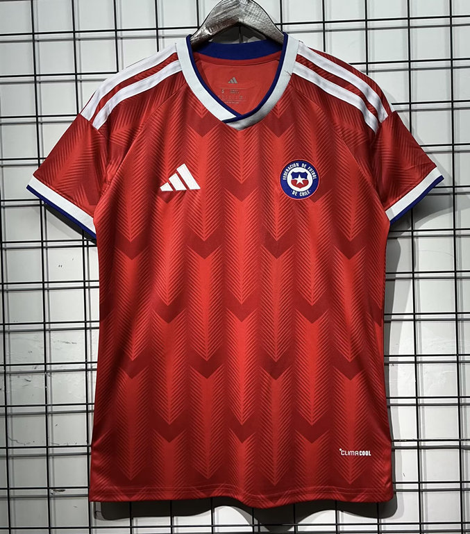 (S-4XL) 2025-2026 Chile Home Red Thailand Soccer Jersey AAA-GB