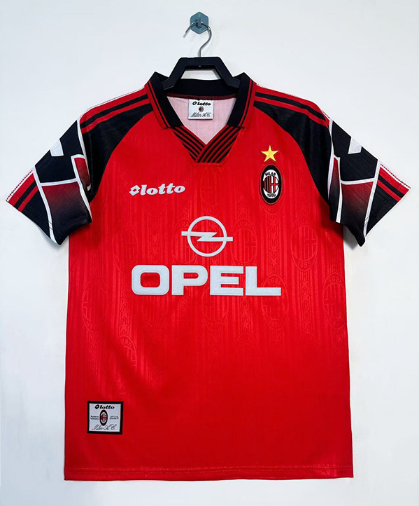 Retro Version 97-98 Special Edition AC Milan Red Thailand Soccer Jersey AAA-811
