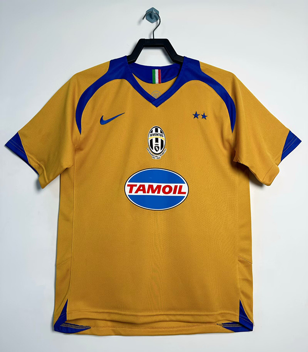 Retro Version 05-06 Juventus 2nd Away Yellow Thailand Soccer Jersey AAA-811