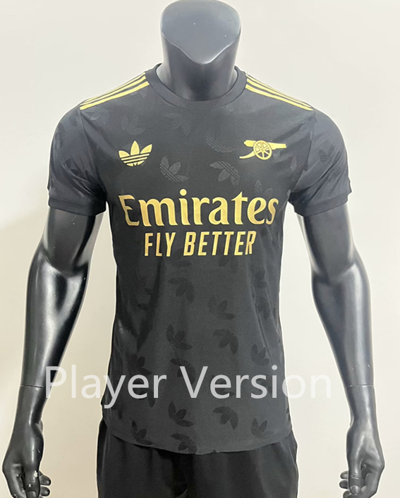 Player Version 2024-2025 Special Version Arsenal Black Thailand Soccer Jersey AAA