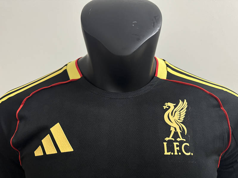 Player Version 2025-2026 Liverpool Black Thailand Training Soccer Jersey AAA-4506