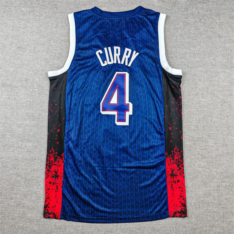 Dream Team USA Dark Blue #4 NBA Jersey-1380