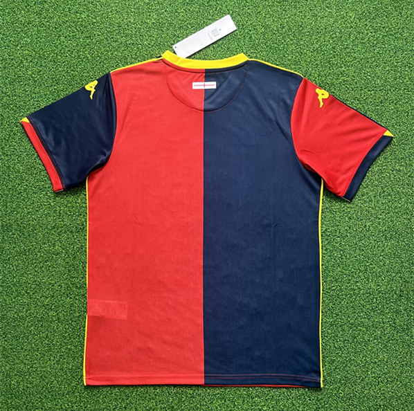 (S-4XL) 2025-2026 Genoa CFC Home Red&Blue Thailand Soccer Jersey AAA-403