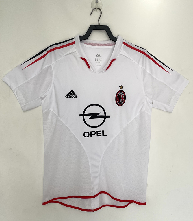 Retro Version 04-05 AC Milan Away White Thailand Soccer Jersey AAA-811