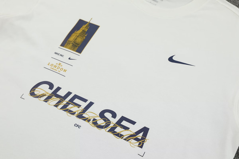 2024-2025 Chelsea White Thailand Soccer Uniform-7411