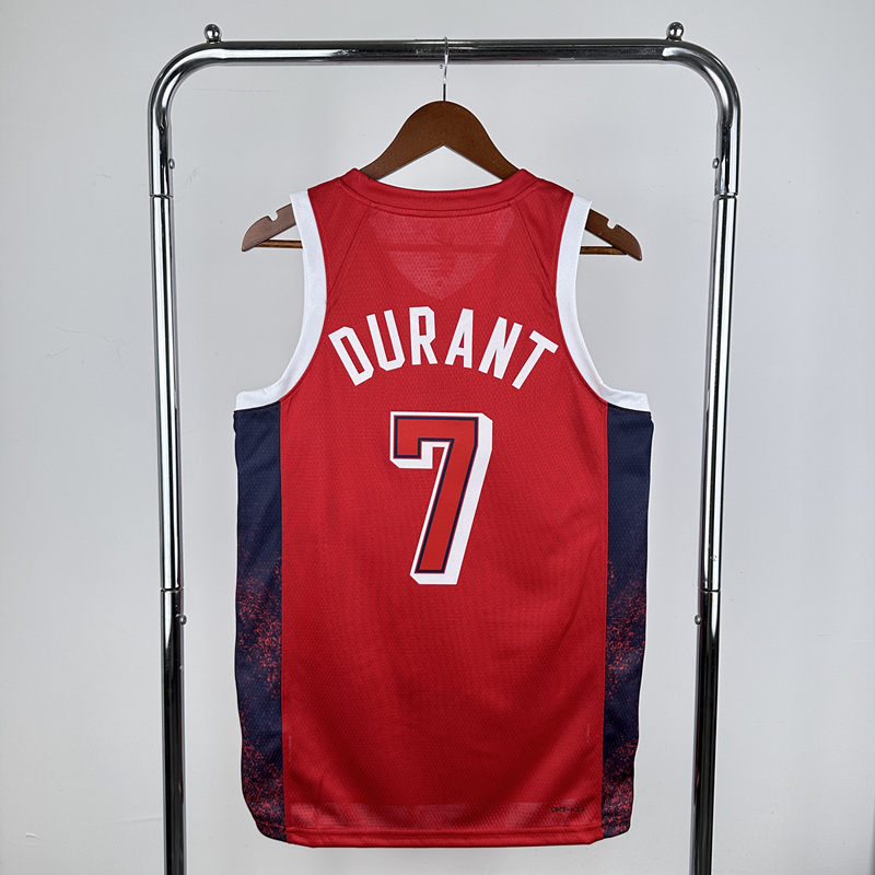 2024 Olympics USA Red #7 NBA Jersey-311