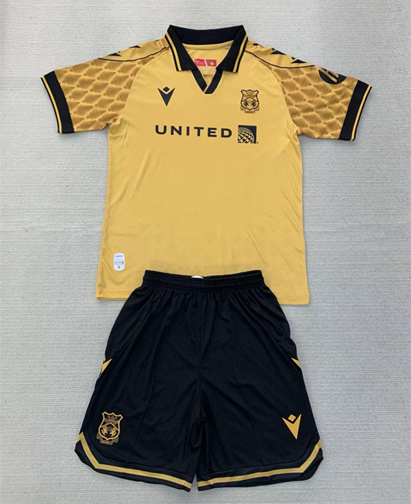 2024-2025 Wrexham 2nd Away Mud Yellow Soccer Uniform-AY