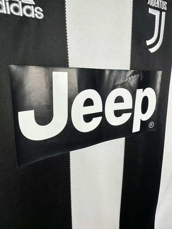 Retro Version 18-19   Juventus Home  Black&White Thailand Soccer Jersey AAA-811