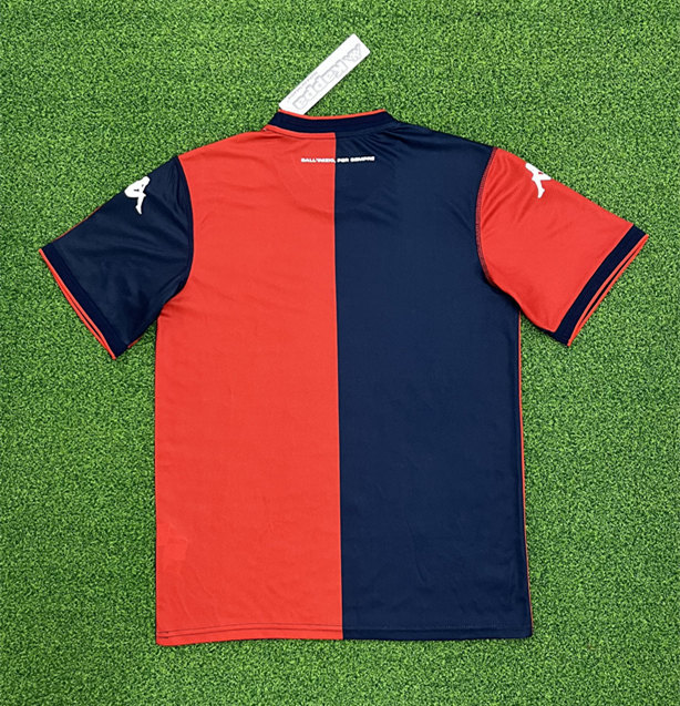 (S-4XL) 2024-2025 Genoa CFC Home Red&Blue Thailand Soccer Jersey AAA-403
