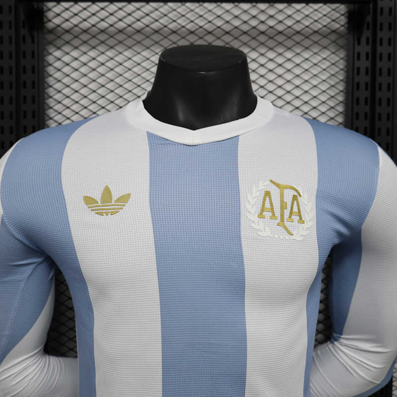 2024-2025 Anniversary Edition Argentina Blue&White LS Thailand Soccer Jersey AAA-888