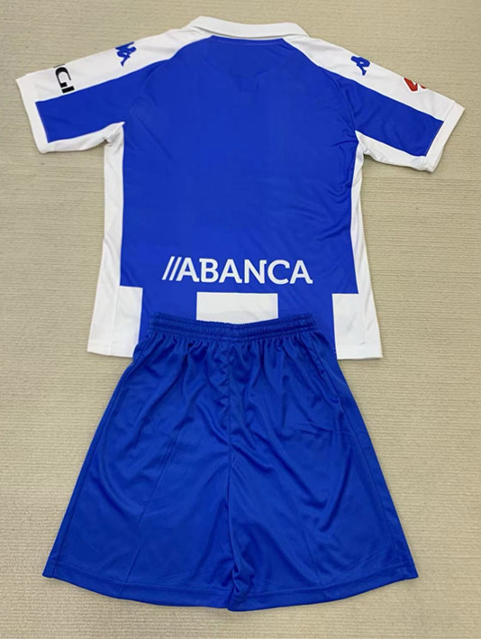2024-2025 Deportivo La Coruña Home Blue&White Kids/Youth Soccer Uniform-AY