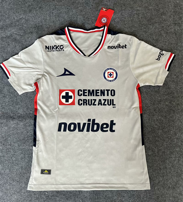 (S-4XL) 25-26 Cruz Azul Away White Thailand Soccer Jersey AAA-GB