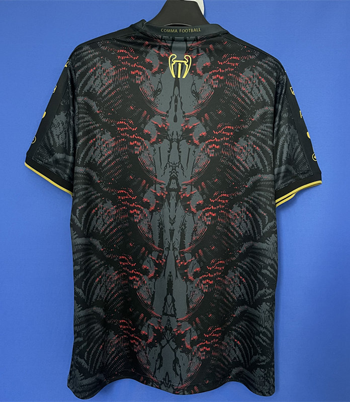 25-26 Paris SG Black Thailand Training Soccer Jersey AAA-9609
