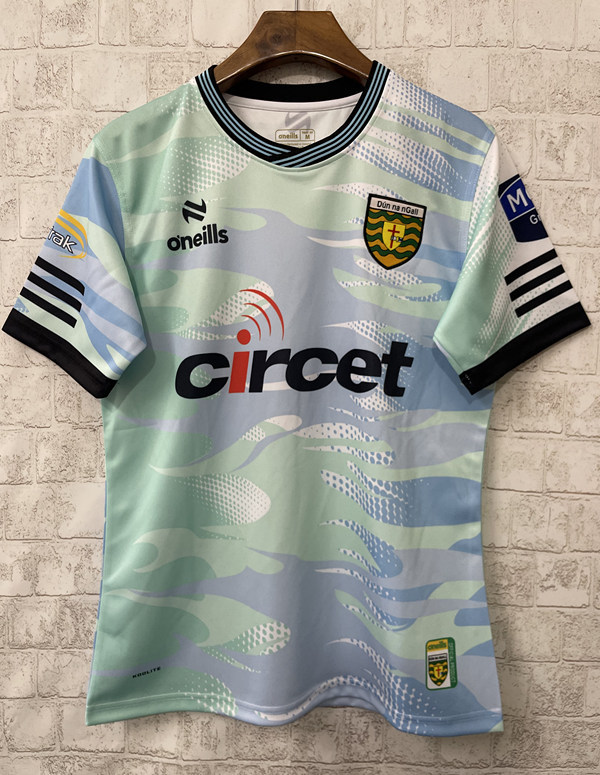 （S-3XL）2025GAA Donegal Light Blue Thailand Rugby Shirt