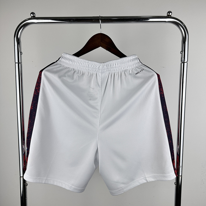 2024 Olympics USA White NBA Shorts-311