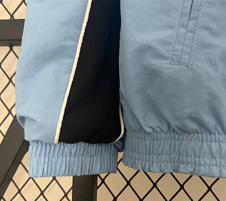 ( S-3XL) 2024-2025 Lazio Blue&White Double-Sided Wear Thailand Trench Coats-0255