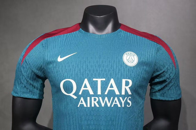 (S-3XL) Player Version 2024-2025 Special Version Paris Green Thailand Training Soccer Jersey AAA-5229
