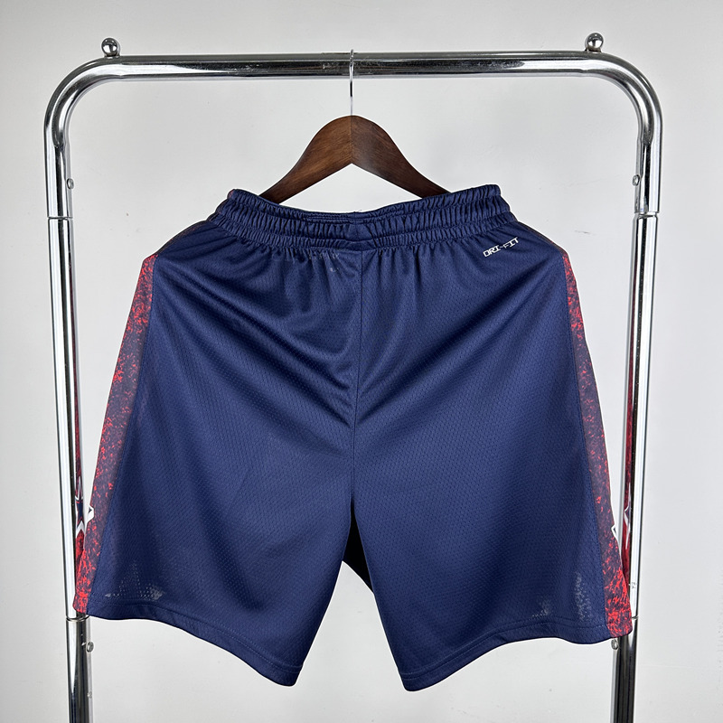 2024 Olympics USA Royal Blue NBA Shorts-311