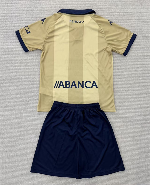 25-26 Commemorative Edition Deportivo La Coruña Yellow Kids/Youth Soccer Uniform-AY