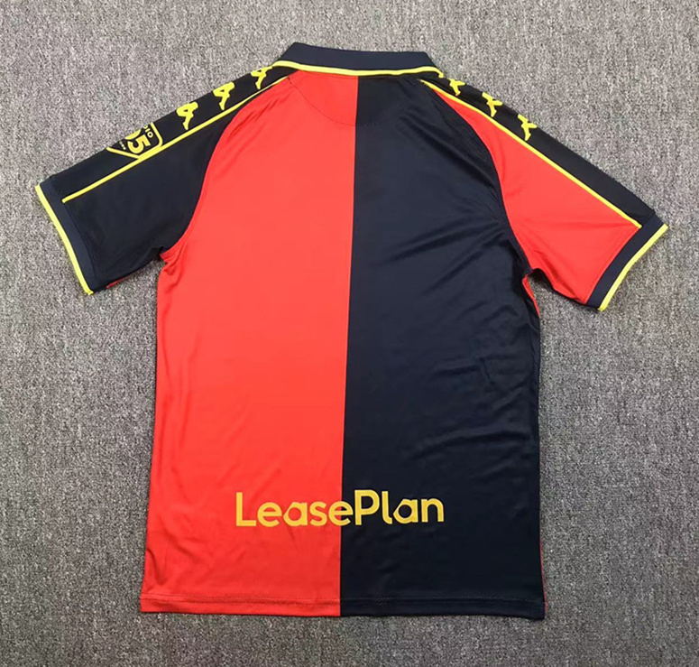 With Sponsor Logo 2024-2025 Genoa CFC 3rd Away Red&Blue Thailand Soccer Jersey AAA-417