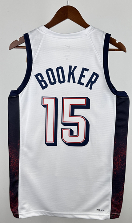 2024 Olympics USA White #15 NBA Jersey-311