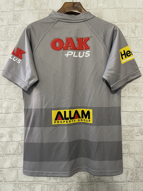 2025 Panthers Gray Thailand Rugby Jersey