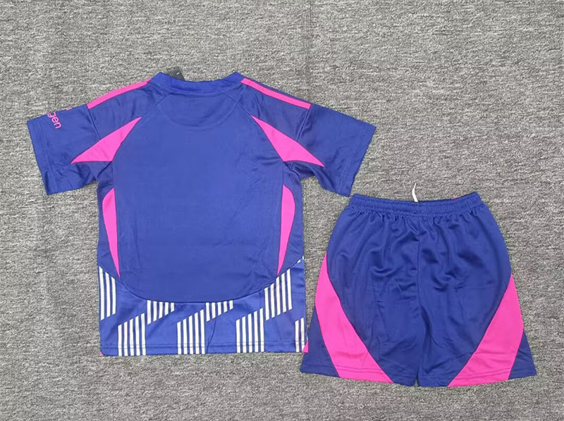 2024-2025 Nottingham Forest Away Blue Youth/Kids Soccer Uniform-2353