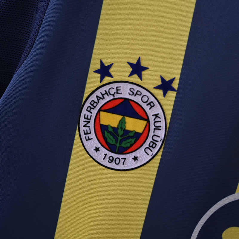 Retro Version 07-08 Season Fenerbahçe Home Yellow&Blue Thailand Soccer Jersey AAA-7189